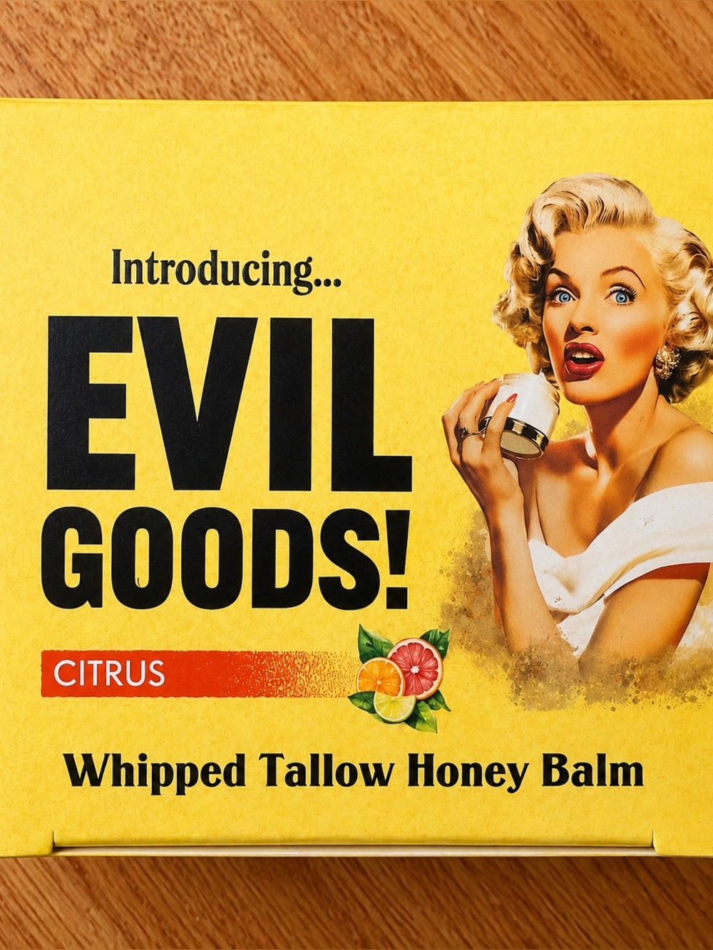Evil goods. Citrus Whipped Tallow Honey Balm